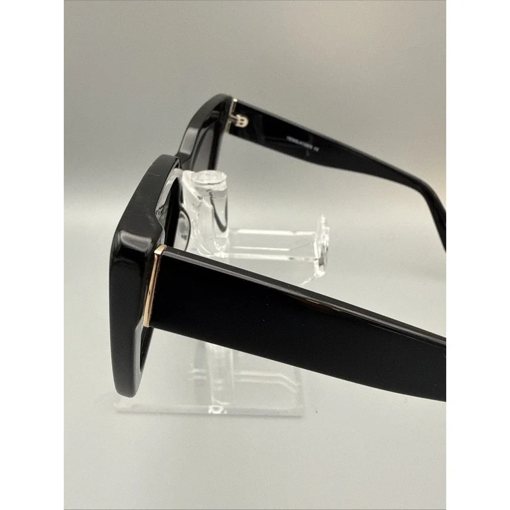 YES GLASSES HAGEN RARE OVERSIZED BUTTERFLY  FULLRIM BLACK SUNGLASSES TINTED LENS